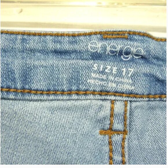 ENERGIE WIDE LEG CROPPED JEANS SIZE 17 JUNIORS - Picture 5 of 5